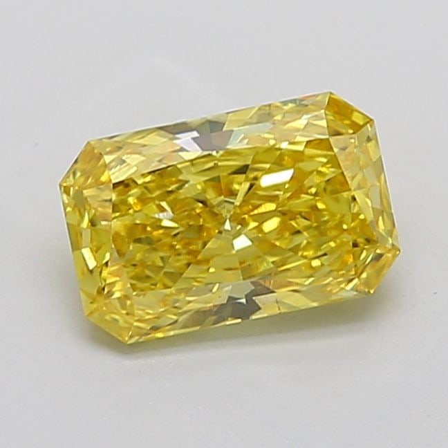 Loose Diamond - RADIANT 2.65ct Fancy Vivid Yellow VS2: Loose Diamond - RADIANT 2.65ct Fancy Vivid Yellow VS2 Source: This is a real non-mined Diamond that has been grown in a lab Shape: RADIANT Carats: 2.65 Color: Fancy Vivid Yellow Certification: IGI Vid