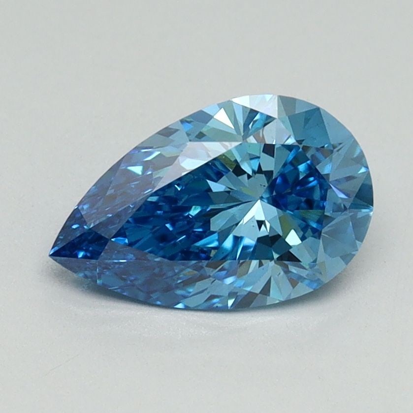 Loose Diamond - PEAR 1.1ct Fancy Vivid Blue VS2: Loose Diamond - PEAR 1.1ct Fancy Vivid Blue VS2 Source: This is a real non-mined Diamond that has been grown in a lab Shape: PEAR Carats: 1.1 Color: Fancy Vivid Blue Certification: IGI Video:
