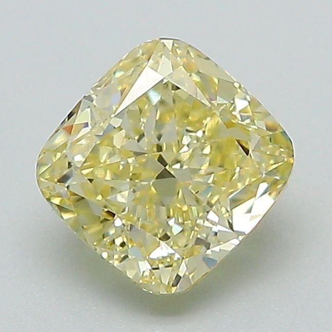 Loose Diamond - CUSHION BRILLIANT 1.38ct Fancy Intense Yellow VS1: Loose Diamond - CUSHION BRILLIANT 1.38ct Fancy Intense Yellow VS1 Source: This is a real non-mined Diamond that has been grown in a lab Shape: CUSHION BRILLIANT Carats: 1.38 Color: Fancy Intense Yello