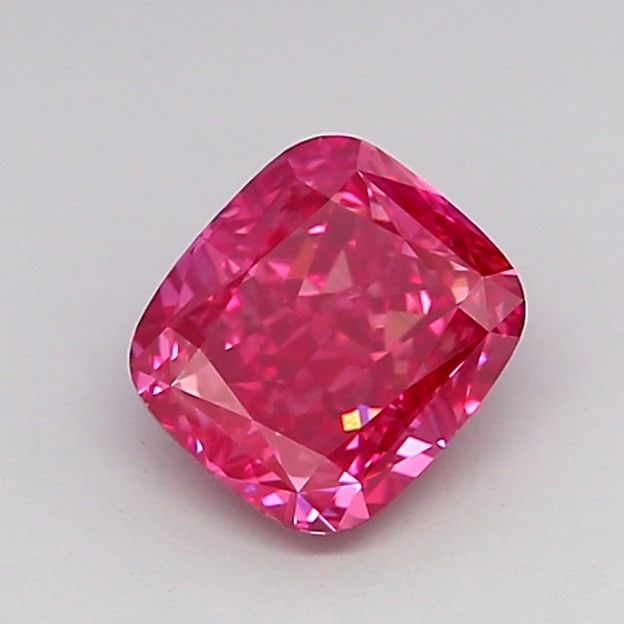 Loose Diamond - CUSHION MODIFIED 1.06ct Fancy Vivid Pink VS1: Loose Diamond - CUSHION MODIFIED 1.06ct Fancy Vivid Pink VS1 Source: This is a real non-mined Diamond that has been grown in a lab Shape: CUSHION MODIFIED Carats: 1.06 Color: Fancy Vivid Pink Certific