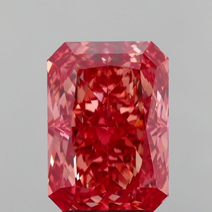 Loose Diamond - RADIANT 3.03ct Fancy Vivid Pink VS2: Loose Diamond - RADIANT 3.03ct Fancy Vivid Pink VS2 Source: This is a real non-mined Diamond that has been grown in a lab Shape: RADIANT Carats: 3.03 Color: Fancy Vivid Pink Certification: IGI Video: