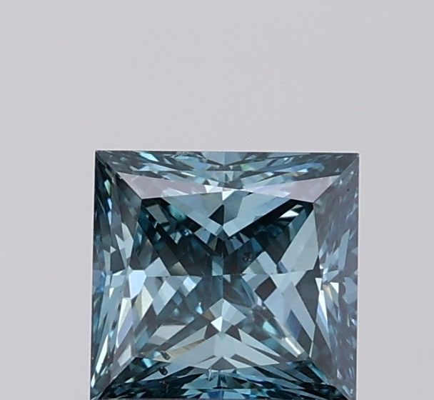 Loose Diamond - PRINCESS 1.04ct Fancy Vivid Green Blue VS2: Loose Diamond - PRINCESS 1.04ct Fancy Vivid Green Blue VS2 Source: This is a real non-mined Diamond that has been grown in a lab Shape: PRINCESS Carats: 1.04 Color: Fancy Vivid Green Blue Certificatio