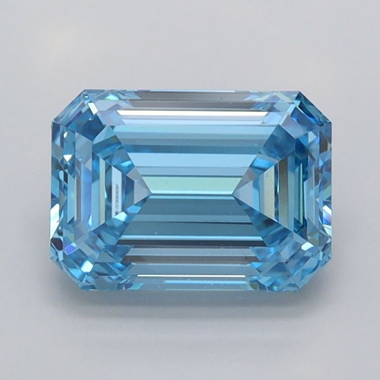 Loose Diamond - EMERALD 1.59ct Fancy Vivid Blue VVS2: Loose Diamond - EMERALD 1.59ct Fancy Vivid Blue VVS2 Source: This is a real non-mined Diamond that has been grown in a lab Shape: EMERALD Carats: 1.59 Color: Fancy Vivid Blue Certification: IGI Video:
