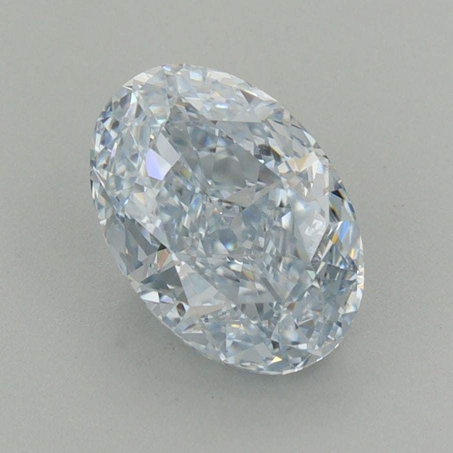 Loose Diamond - OVAL 2.0ct Fancy Light Blue VVS1: Loose Diamond - OVAL 2.0ct Fancy Light Blue VVS1 Source: This is a real non-mined Diamond that has been grown in a lab Shape: OVAL Carats: 2.0 Color: Fancy Light Blue Certification: IGI Video: