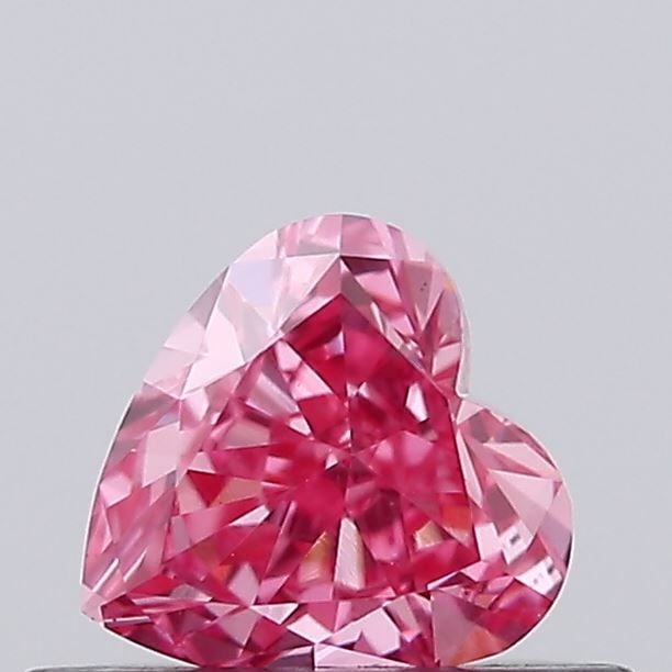 Loose Diamond - HEART 0.4ct Fancy Vivid Pink VS1: Loose Diamond - HEART 0.4ct Fancy Vivid Pink VS1 Source: This is a real non-mined Diamond that has been grown in a lab Shape: HEART Carats: 0.4 Color: Fancy Vivid Pink Certification: IGI Video: