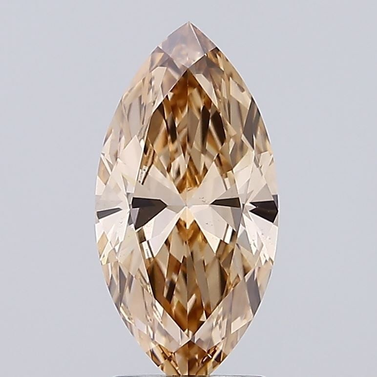 Loose Diamond - MARQUISE 2.04ct Fancy Brown VS1: Loose Diamond - MARQUISE 2.04ct Fancy Brown VS1 Source: This is a real non-mined Diamond that has been grown in a lab Shape: MARQUISE Carats: 2.04 Color: Fancy Brown Certification: IGI Video: