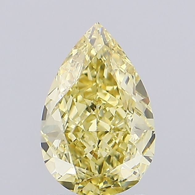 Loose Diamond - PEAR 1.5ct Fancy Yellow VS1: Loose Diamond - PEAR 1.5ct Fancy Yellow VS1 Source: This is a real non-mined Diamond that has been grown in a lab Shape: PEAR Carats: 1.5 Color: Fancy Yellow Certification: IGI Video: