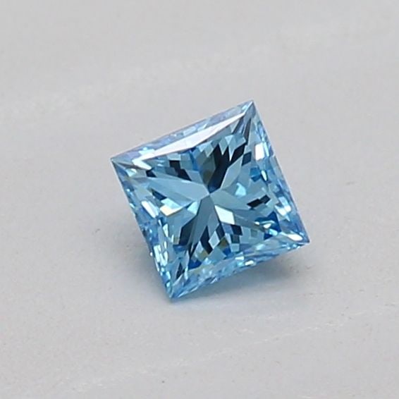 Loose Diamond - PRINCESS 0.15ct Fancy Vivid Blue VS1: Loose Diamond - PRINCESS 0.15ct Fancy Vivid Blue VS1 Source: This is a real non-mined Diamond that has been grown in a lab Shape: PRINCESS Carats: 0.15 Color: Fancy Vivid Blue Certification: IGI The D
