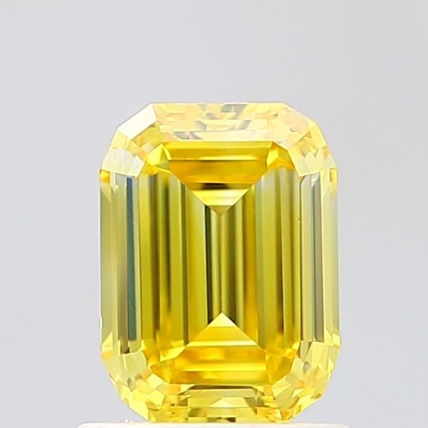Loose Diamond - EMERALD 1.15ct Fancy Vivid Yellow VS1: Loose Diamond - EMERALD 1.15ct Fancy Vivid Yellow VS1 Source: This is a real non-mined Diamond that has been grown in a lab Shape: EMERALD Carats: 1.15 Color: Fancy Vivid Yellow Certification: IGI Vid