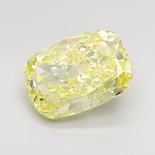 Loose Diamond - CUSHION MODIFIED 1.05ct Fancy Yellow VS1: Loose Diamond - CUSHION MODIFIED 1.05ct Fancy Yellow VS1 Source: This is a real non-mined Diamond that has been grown in a lab Shape: CUSHION MODIFIED Carats: 1.05 Color: Fancy Yellow Certification: I