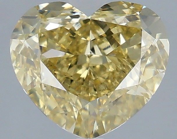 Loose Diamond - HEART 2.58ct Fancy Intense Yellow VS1: Loose Diamond - HEART 2.58ct Fancy Intense Yellow VS1 Source: This is a real non-mined Diamond that has been grown in a lab Shape: HEART Carats: 2.58 Color: Fancy Intense Yellow Certification: IGI Vid