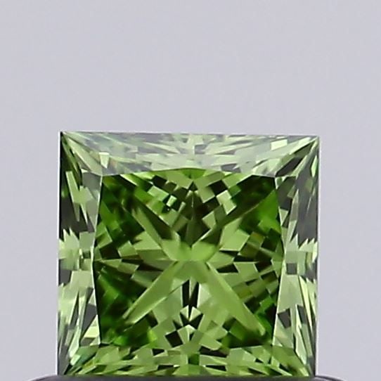Loose Diamond - PRINCESS 0.45ct Fancy Vivid Green VS1: Loose Diamond - PRINCESS 0.45ct Fancy Vivid Green VS1 Source: This is a real non-mined Diamond that has been grown in a lab Shape: PRINCESS Carats: 0.45 Color: Fancy Vivid Green Certification: IGI Vid
