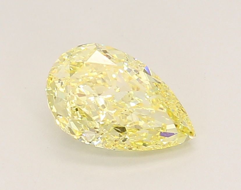 Loose Diamond - PEAR 1.18ct Fancy Yellow VS1: Loose Diamond - PEAR 1.18ct Fancy Yellow VS1 Source: This is a real non-mined Diamond that has been grown in a lab Shape: PEAR Carats: 1.18 Color: Fancy Yellow Certification: IGI Video: