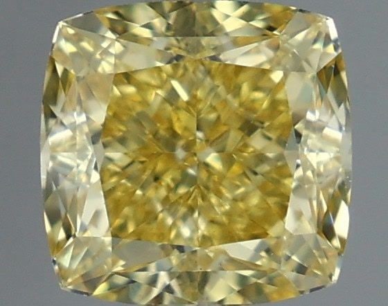 Loose Diamond - CUSHION MODIFIED 1.54ct Fancy Intense Yellow VS1: Loose Diamond - CUSHION MODIFIED 1.54ct Fancy Intense Yellow VS1 Source: This is a real non-mined Diamond that has been grown in a lab Shape: CUSHION MODIFIED Carats: 1.54 Color: Fancy Intense Yellow 