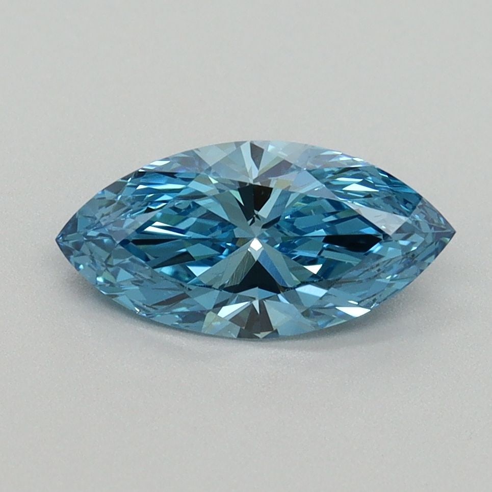 Loose Diamond - MARQUISE 1.01ct Fancy Vivid Blue VS1: Loose Diamond - MARQUISE 1.01ct Fancy Vivid Blue VS1 Source: This is a real non-mined Diamond that has been grown in a lab Shape: MARQUISE Carats: 1.01 Color: Fancy Vivid Blue Certification: IGI Video