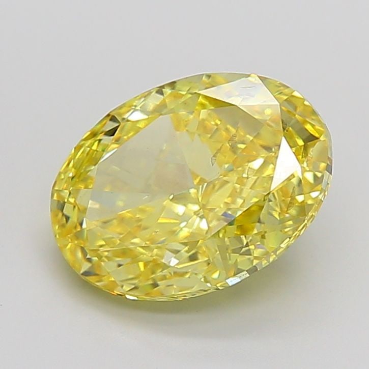 Loose Diamond - OVAL 5.01ct Fancy Vivid Yellow VS2: Loose Diamond - OVAL 5.01ct Fancy Vivid Yellow VS2 Source: This is a real non-mined Diamond that has been grown in a lab Shape: OVAL Carats: 5.01 Color: Fancy Vivid Yellow Certification: IGI Video: