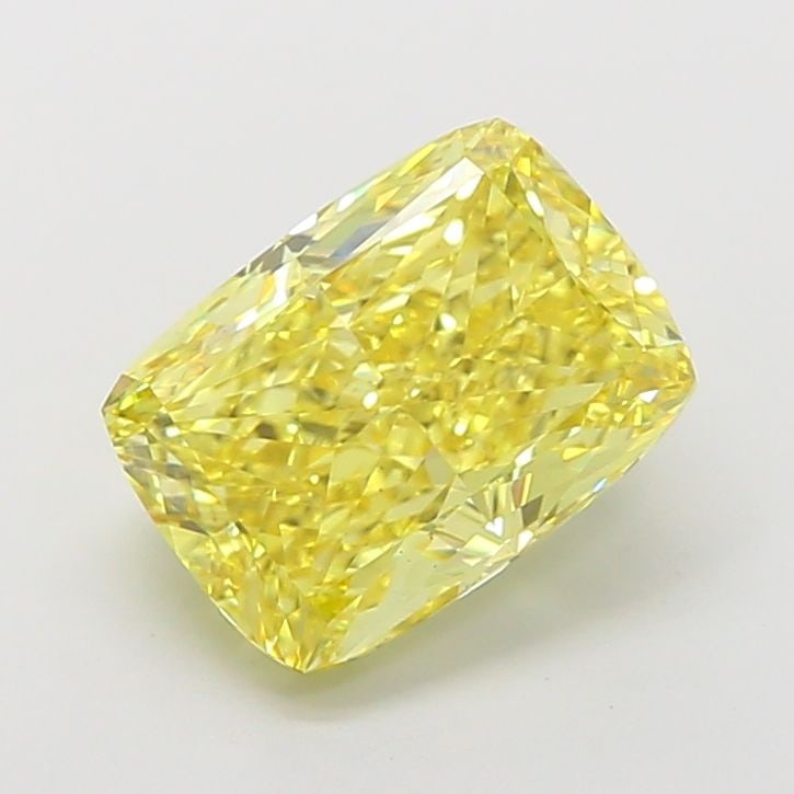 Loose Diamond - CUSHION MODIFIED 4.01ct Fancy Intense Yellow VS2: Loose Diamond - CUSHION MODIFIED 4.01ct Fancy Intense Yellow VS2 Source: This is a real non-mined Diamond that has been grown in a lab Shape: CUSHION MODIFIED Carats: 4.01 Color: Fancy Intense Yellow 