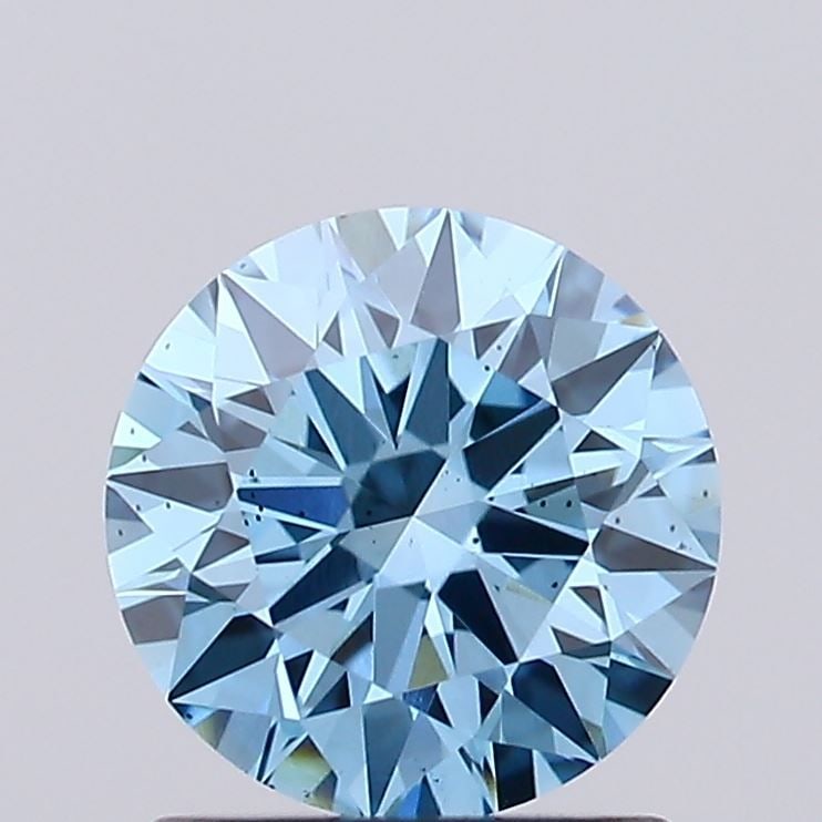 Ideal Loose Diamond - ROUND 1.06ct Fancy Vivid Blue SI1: Ideal Loose Diamond - ROUND 1.06ct Fancy Vivid Blue SI1 Source: This is a real non-mined Diamond that has been grown in a lab Shape: ROUND Carats: 1.06 Color: Fancy Vivid Blue Certification: IGI Video