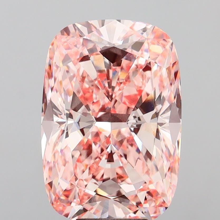 Loose Diamond - CUSHION MODIFIED 10.08ct Fancy Intense Pink VS1: Loose Diamond - CUSHION MODIFIED 10.08ct Fancy Intense Pink VS1 Source: This is a real non-mined Diamond that has been grown in a lab Shape: CUSHION MODIFIED Carats: 10.08 Color: Fancy Intense Pink Ce