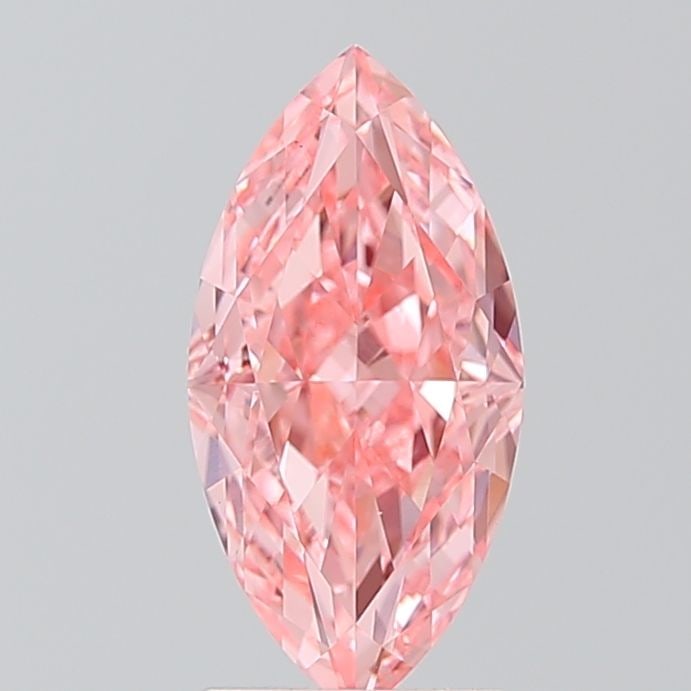 Loose Diamond - MARQUISE 1.9ct Fancy Vivid Pink VVS2: Loose Diamond - MARQUISE 1.9ct Fancy Vivid Pink VVS2 Source: This is a real non-mined Diamond that has been grown in a lab Shape: MARQUISE Carats: 1.9 Color: Fancy Vivid Pink Certification: IGI Video: