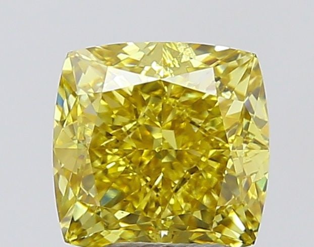 Loose Diamond - CUSHION MODIFIED 3.06ct Fancy Intense Yellow VS1: Loose Diamond - CUSHION MODIFIED 3.06ct Fancy Intense Yellow VS1 Source: This is a real non-mined Diamond that has been grown in a lab Shape: CUSHION MODIFIED Carats: 3.06 Color: Fancy Intense Yellow 
