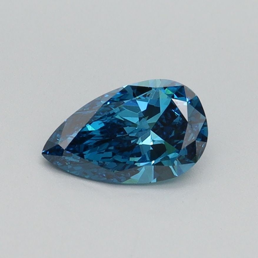 Loose Diamond - PEAR 0.6ct Fancy Vivid Blue VVS2: Loose Diamond - PEAR 0.6ct Fancy Vivid Blue VVS2 Source: This is a real non-mined Diamond that has been grown in a lab Shape: PEAR Carats: 0.6 Color: Fancy Vivid Blue Certification: IGI Video: