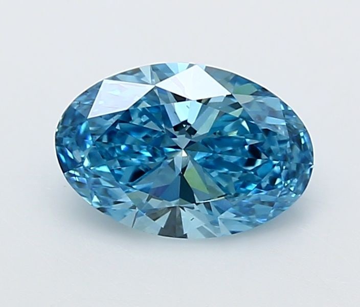 Loose Diamond - OVAL 1.46ct Fancy Vivid Blue VVS2: Loose Diamond - OVAL 1.46ct Fancy Vivid Blue VVS2 Source: This is a real non-mined Diamond that has been grown in a lab Shape: OVAL Carats: 1.46 Color: Fancy Vivid Blue Certification: IGI Video: