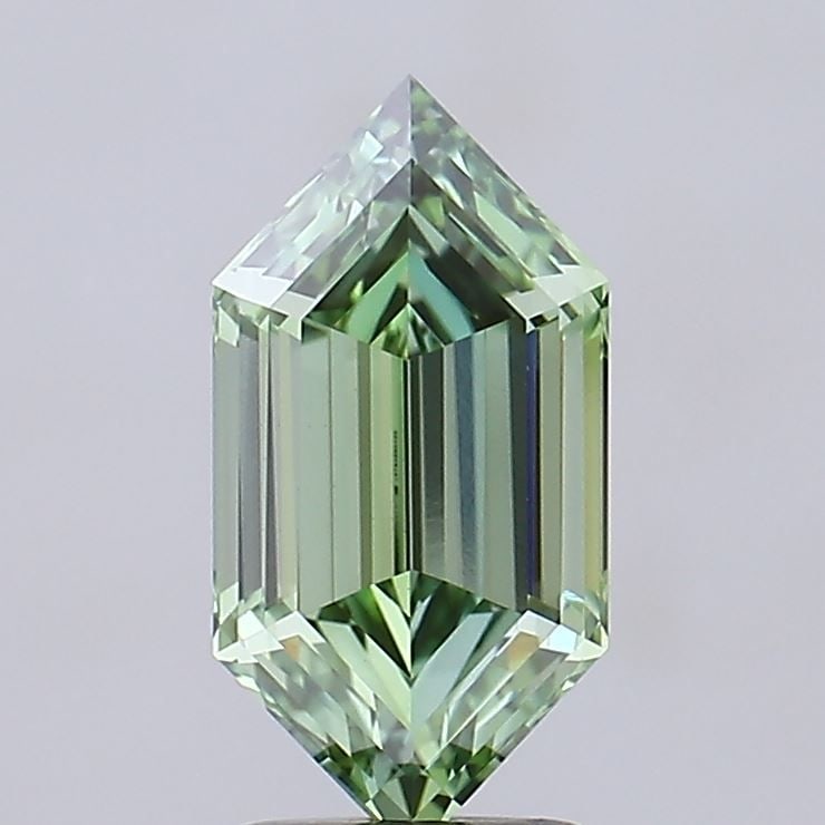 Loose Diamond - HEXAGONAL 3.02ct Fancy Vivid Green VVS2 (1 of 1)