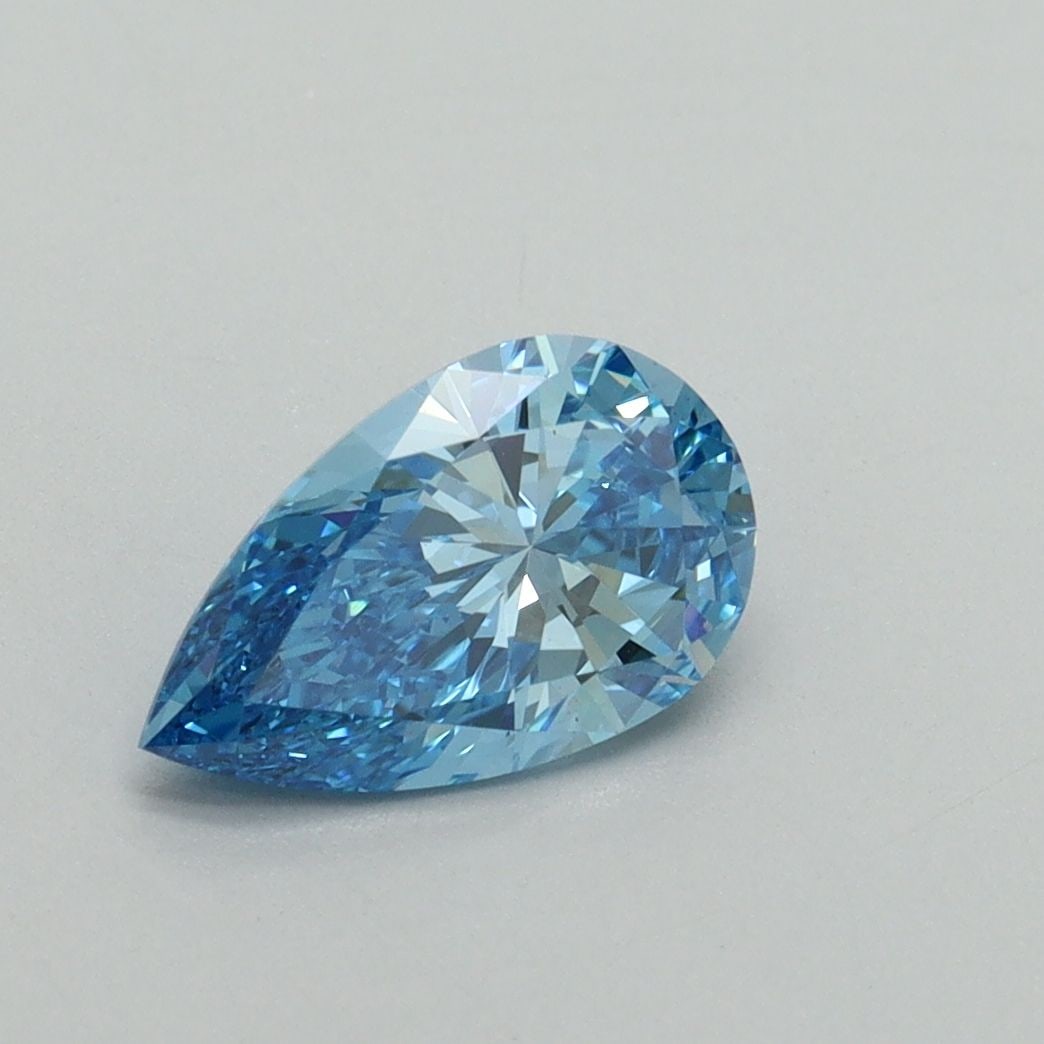 Loose Diamond - PEAR 1.03ct Fancy Vivid Blue VS1: Loose Diamond - PEAR 1.03ct Fancy Vivid Blue VS1 Source: This is a real non-mined Diamond that has been grown in a lab Shape: PEAR Carats: 1.03 Color: Fancy Vivid Blue Certification: IGI Video: