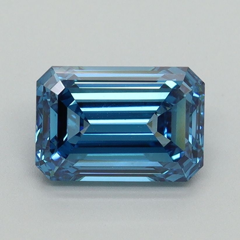 Loose Diamond - EMERALD 1.51ct Fancy Vivid Blue VVS2: Loose Diamond - EMERALD 1.51ct Fancy Vivid Blue VVS2 Source: This is a real non-mined Diamond that has been grown in a lab Shape: EMERALD Carats: 1.51 Color: Fancy Vivid Blue Certification: IGI Video: