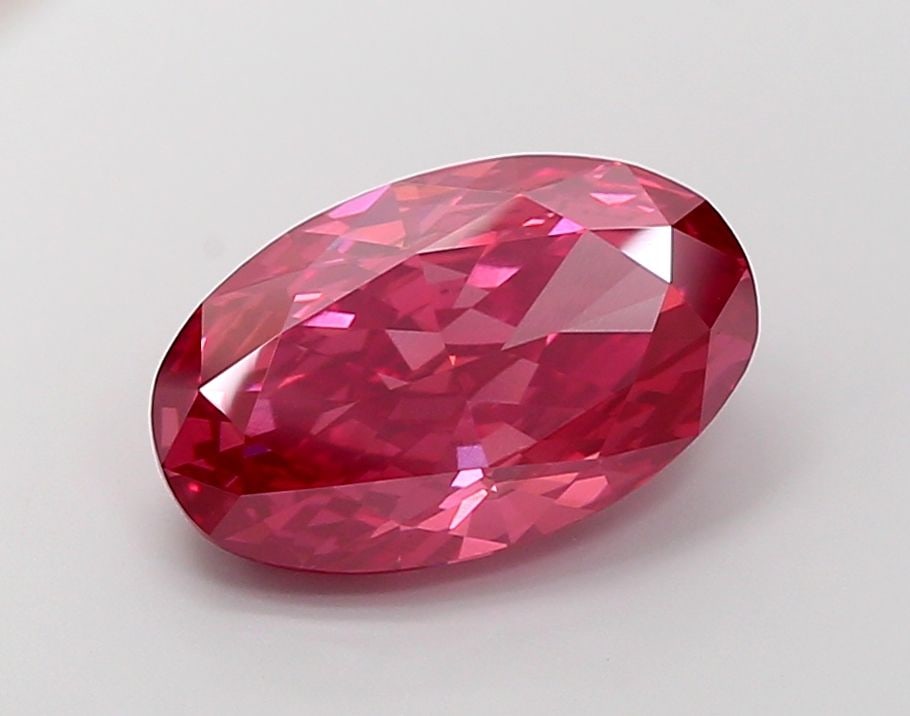 Loose Diamond - OVAL 7.52ct Fancy Vivid Red VS1 (1 of 1)