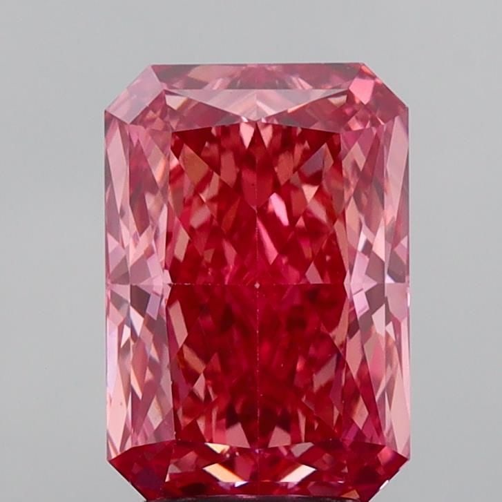 Loose Diamond - RADIANT 3.11ct Fancy Vivid Pink VS1: Loose Diamond - RADIANT 3.11ct Fancy Vivid Pink VS1 Source: This is a real non-mined Diamond that has been grown in a lab Shape: RADIANT Carats: 3.11 Color: Fancy Vivid Pink Certification: IGI Video: