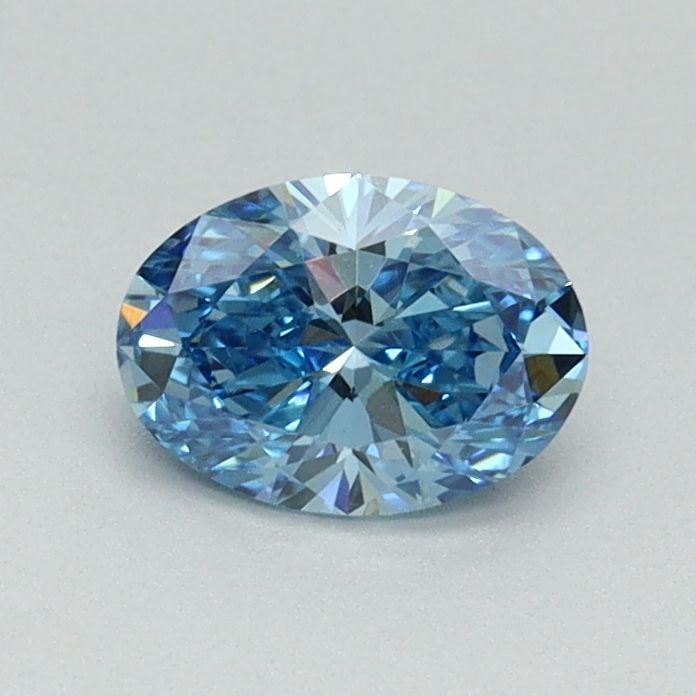 Loose Diamond - OVAL 0.52ct Fancy Vivid Blue VVS2: Loose Diamond - OVAL 0.52ct Fancy Vivid Blue VVS2 Source: This is a real non-mined Diamond that has been grown in a lab Shape: OVAL Carats: 0.52 Color: Fancy Vivid Blue Certification: IGI Video: