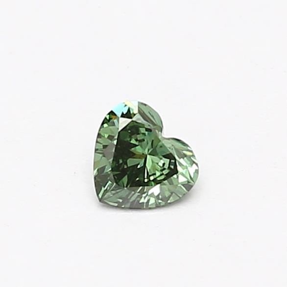 Loose Diamond - HEART 0.16ct Fancy Vivid Green VS1: Loose Diamond - HEART 0.16ct Fancy Vivid Green VS1 Source: This is a real non-mined Diamond that has been grown in a lab Shape: HEART Carats: 0.16 Color: Fancy Vivid Green Certification: NONE Video: