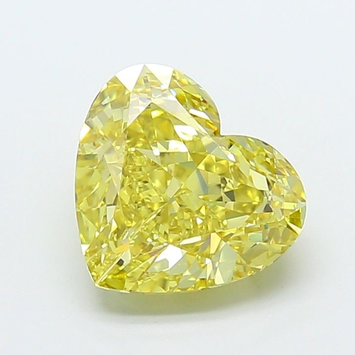 Loose Diamond - HEART 3.58ct Fancy Intense Yellow VS1: Loose Diamond - HEART 3.58ct Fancy Intense Yellow VS1 Source: This is a real non-mined Diamond that has been grown in a lab Shape: HEART Carats: 3.58 Color: Fancy Intense Yellow Certification: IGI Vid