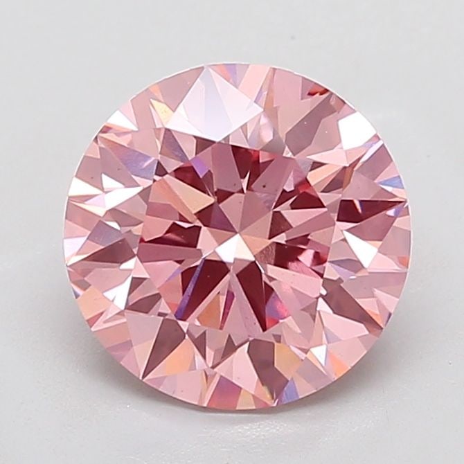 Ideal Loose Diamond - ROUND 4.04ct Fancy Vivid Pink VS1: Ideal Loose Diamond - ROUND 4.04ct Fancy Vivid Pink VS1 Source: This is a real non-mined Diamond that has been grown in a lab Shape: ROUND Carats: 4.04 Color: Fancy Vivid Pink Certification: IGI Video