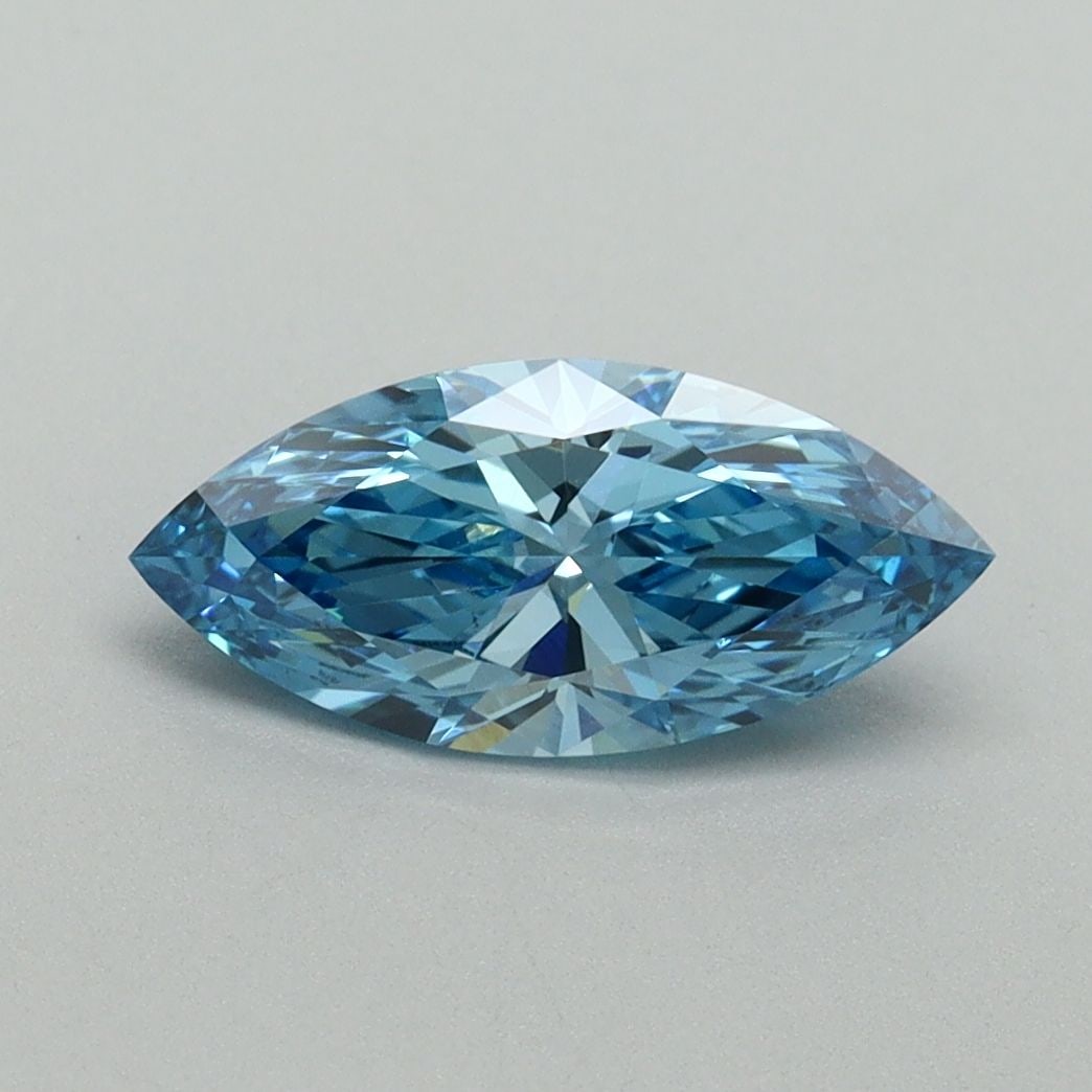 Loose Diamond - MARQUISE 1.0ct Fancy Vivid Blue VS2: Loose Diamond - MARQUISE 1.0ct Fancy Vivid Blue VS2 Source: This is a real non-mined Diamond that has been grown in a lab Shape: MARQUISE Carats: 1.0 Color: Fancy Vivid Blue Certification: IGI Video:
