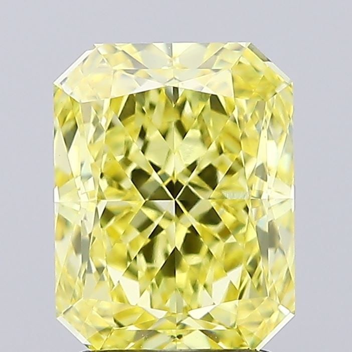 Loose Diamond - RADIANT 2.3ct Fancy Vivid Yellow VVS2: Loose Diamond - RADIANT 2.3ct Fancy Vivid Yellow VVS2 Source: This is a real non-mined Diamond that has been grown in a lab Shape: RADIANT Carats: 2.3 Color: Fancy Vivid Yellow Certification: IGI Vide