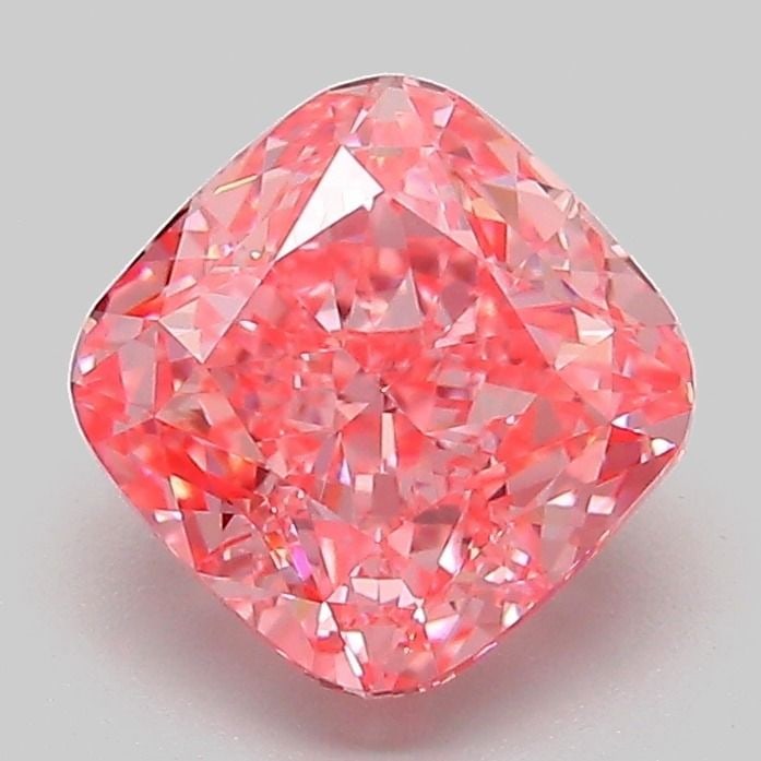 Loose Diamond - CUSHION MODIFIED 2.09ct Fancy Vivid Pink VVS2: Loose Diamond - CUSHION MODIFIED 2.09ct Fancy Vivid Pink VVS2 Source: This is a real non-mined Diamond that has been grown in a lab Shape: CUSHION MODIFIED Carats: 2.09 Color: Fancy Vivid Pink Certifi