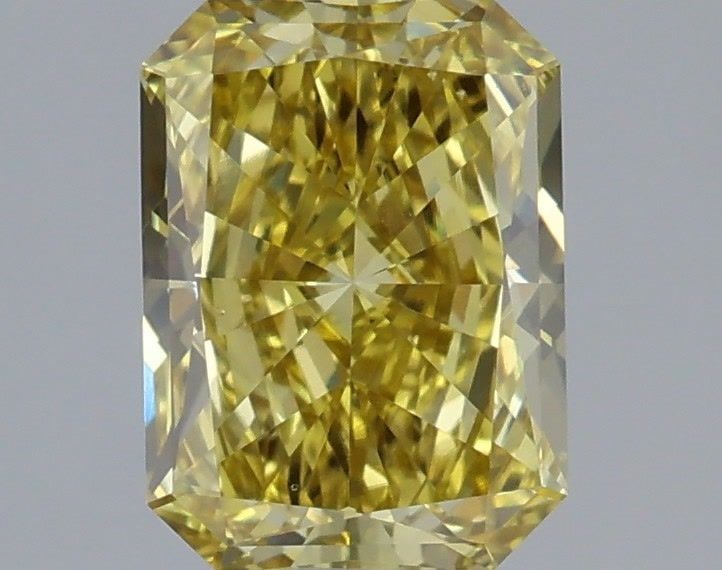 Loose Diamond - RADIANT 1.06ct Fancy Intense Yellow VS1: Loose Diamond - RADIANT 1.06ct Fancy Intense Yellow VS1 Source: This is a real non-mined Diamond that has been grown in a lab Shape: RADIANT Carats: 1.06 Color: Fancy Intense Yellow Certification: IGI