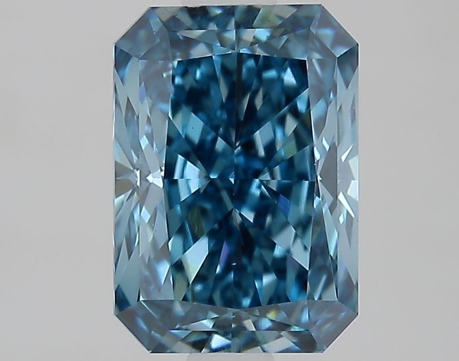 Loose Diamond - RADIANT 1.84ct Fancy Vivid Blue VS1: Loose Diamond - RADIANT 1.84ct Fancy Vivid Blue VS1 Source: This is a real non-mined Diamond that has been grown in a lab Shape: RADIANT Carats: 1.84 Color: Fancy Vivid Blue Certification: IGI Video: