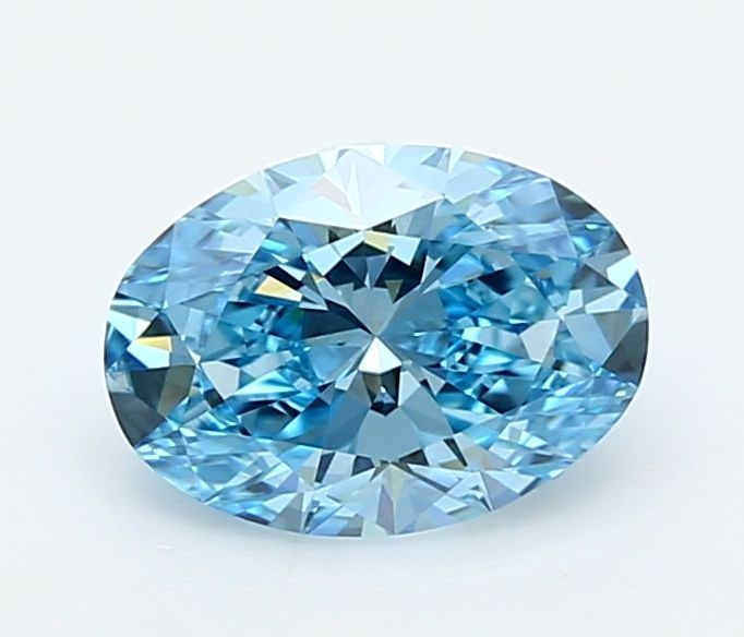 Loose Diamond - OVAL 1.29ct Fancy Vivid Blue VVS2: Loose Diamond - OVAL 1.29ct Fancy Vivid Blue VVS2 Source: This is a real non-mined Diamond that has been grown in a lab Shape: OVAL Carats: 1.29 Color: Fancy Vivid Blue Certification: IGI Video: