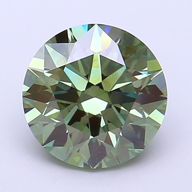 Ideal Loose Diamond - ROUND 2.09ct Fancy Vivid Green VVS2: Ideal Loose Diamond - ROUND 2.09ct Fancy Vivid Green VVS2 Source: This is a real non-mined Diamond that has been grown in a lab Shape: ROUND Carats: 2.09 Color: Fancy Vivid Green Certification: IGI Vi