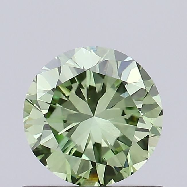 Loose Diamond - ROUND 0.59ct Fancy Vivid Green VS1: Loose Diamond - ROUND 0.59ct Fancy Vivid Green VS1 Source: This is a real non-mined Diamond that has been grown in a lab Shape: ROUND Carats: 0.59 Color: Fancy Vivid Green Certification: IGI Video: