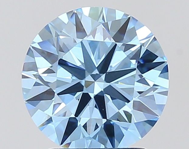 Ideal Loose Diamond - ROUND 2.02ct Fancy Vivid Blue VVS2: Ideal Loose Diamond - ROUND 2.02ct Fancy Vivid Blue VVS2 Source: This is a real non-mined Diamond that has been grown in a lab Shape: ROUND Carats: 2.02 Color: Fancy Vivid Blue Certification: IGI Vide