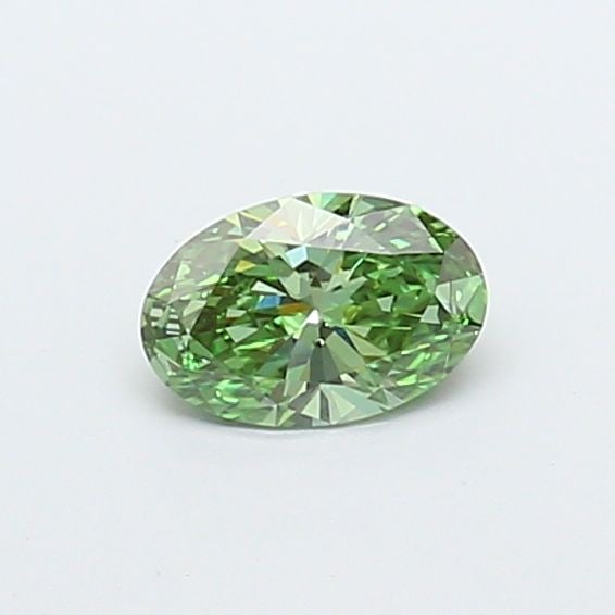 Loose Diamond - OVAL 0.61ct Fancy Vivid Green VS1: Loose Diamond - OVAL 0.61ct Fancy Vivid Green VS1 Source: This is a real non-mined Diamond that has been grown in a lab Shape: OVAL Carats: 0.61 Color: Fancy Vivid Green Certification: IGI Video: