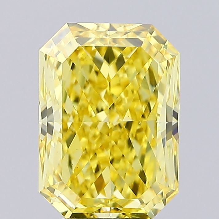Loose Diamond - RADIANT 3.52ct Fancy Vivid Yellow VS1: Loose Diamond - RADIANT 3.52ct Fancy Vivid Yellow VS1 Source: This is a real non-mined Diamond that has been grown in a lab Shape: RADIANT Carats: 3.52 Color: Fancy Vivid Yellow Certification: IGI Vid