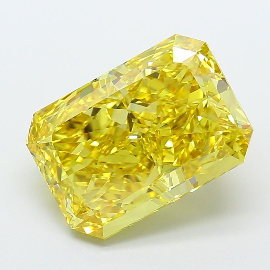Loose Diamond - RADIANT 8.55ct Fancy Vivid Yellow VS1: Loose Diamond - RADIANT 8.55ct Fancy Vivid Yellow VS1 Source: This is a real non-mined Diamond that has been grown in a lab Shape: RADIANT Carats: 8.55 Color: Fancy Vivid Yellow Certification: IGI Vid