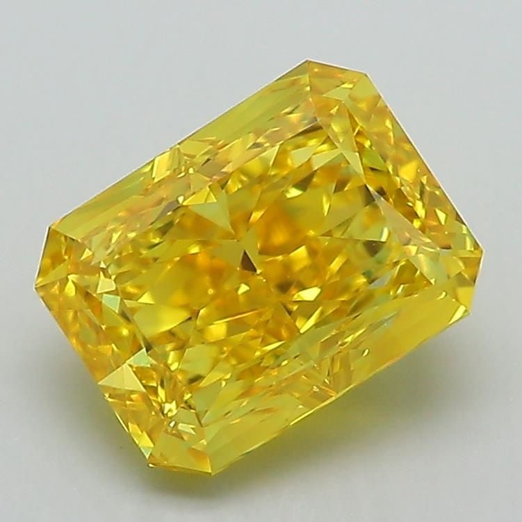 Loose Diamond - RADIANT 2.27ct Fancy Vivid Yellow VVS2: Loose Diamond - RADIANT 2.27ct Fancy Vivid Yellow VVS2 Source: This is a real non-mined Diamond that has been grown in a lab Shape: RADIANT Carats: 2.27 Color: Fancy Vivid Yellow Certification: IGI Vi
