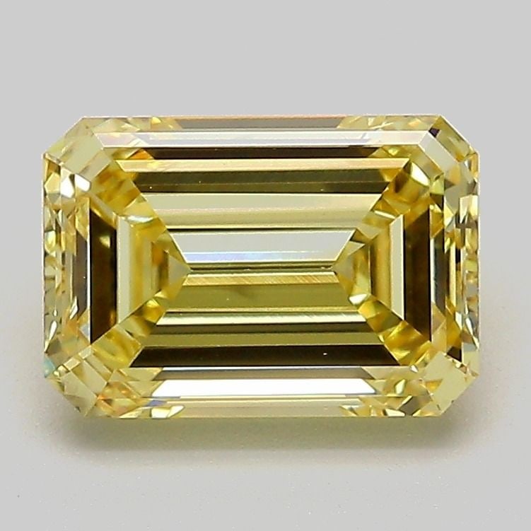 Loose Diamond - EMERALD 2.05ct Fancy Intense Yellow VS1: Loose Diamond - EMERALD 2.05ct Fancy Intense Yellow VS1 Source: This is a real non-mined Diamond that has been grown in a lab Shape: EMERALD Carats: 2.05 Color: Fancy Intense Yellow Certification: IGI